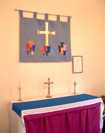 Lady Chapel altar and banner